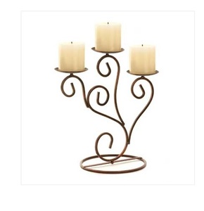 Home Decorative Vintage Iron Metal Candle Holder with Glass Stand <b>for</b> <b>Weddings</b> Handmade Christmas Customized Print <b>Wrapped</b> Box - Product Image 6