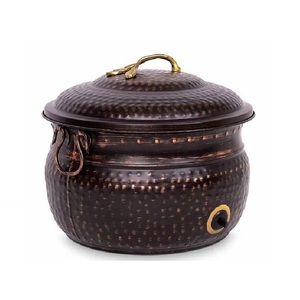 หม้อท่อโลหะสีบรอนซ์ออกแบบให้มีหลายขนาดหม้อท่อโลหะพร้อมฝาปิด - Product Image 6