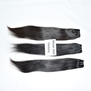 Fournisseur de cheveux indiens Remy de grande qualité Faisceau de cheveux humains Droit Soyeux Lisse Doux Brillant Texture Naturelle Forte utilisation quotidienne - Product Image 2