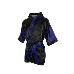 Bata de boxeo de satén/poliéster personalizada de alta calidad, luchador de kickboxing de artes marciales Premium, cómodo y transpirable para hombres - Product Image 2