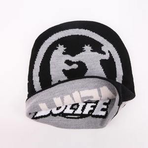 Gorro con puños para exteriores de invierno para hombres y mujeres, gorro de calavera elástico suave de punto grueso para días fríos, jacquard - Product Image 5