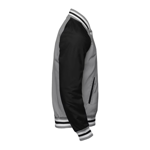 Chaqueta Varsity de Satén Bordada y Transpirable para Hombre, Talla Grande, Diseño Personalizado con Nombre y Número del Equipo, para Invierno - Product Image 3