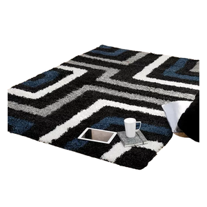 Tapis Shaggy à motif géométrique, bas prix, pour sol, décoratif, pour la maison, fabrication de tapis en inde - Product Image 1