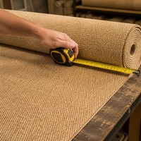 Moquette en rouleau de sisal en gros, avec support en jute, fibre naturelle, écologique, antidérapante, lavable, découpe sur mesure au mètre