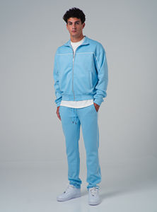 Ensemble survêtement décontracté d'hiver personnalisé 2025, pantalon empilé, sweat-shirt à capuche, survêtement évasé, 100% polyester, polaire respirant, unisexe - Product Image 5