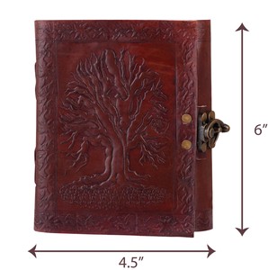 Prix d'usine en gros 6x4.5 Carnet de croquis vintage en cuir véritable de haute qualité avec couverture rigide antique, organisateur de cadeaux - Product Image 2