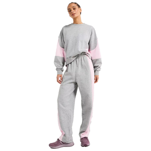 Ensemble de survêtement en coton respirant pour femmes en gros, ensemble de survêtement imprimé à manches longues respirant - Product Image 1