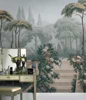 Papier peint décoratif d'intérieur moderne en soie 3D personnalisé, à coller et à décoller, peintures murales artistiques