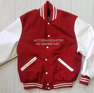 Veste universitaire en laine, veste varsity, veste varsity brodée en simili cuir et laine, veste varsity en pure laine de mouton pour hommes - Product Image 4