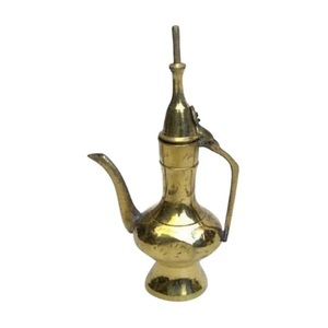 Cafetière arabe Aftaba en laiton fabriquée à la main la plus vendue magnifiquement en relief de l'Inde Design attrayant en métal - Product Image 6