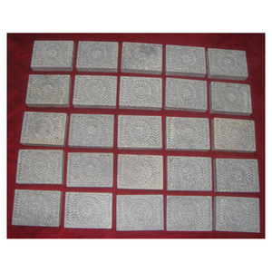 Caja de tallado de piedra de jabón indio, diseño de flores para anillos y pendientes, regalos policados para joyería y anillos, artículo de regalo - Product Image 1