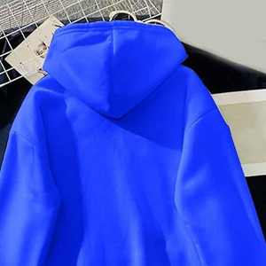 เสื้อฮู้ดแขนยาวมีฮู้ดสำหรับผู้หญิงเสื้อฮู้ดผ้าฟลีซปักลายเสื้อกันลมใส่ได้ทั้งชายและหญิงสไตล์ฮิปฮอปฤดูหนาว - Product Image 5