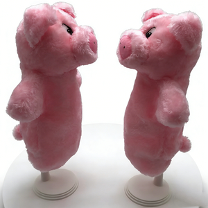 Custom Cute Furry Pink Pig Hand Puppet for <b>Toddlers</b> & Preschool Education, Interactive Pig Stuffed Hand Puppet Toy with Arms for - Product Image 1
