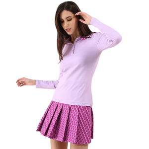 Golf à manches courtes élégant pour femmes pour polos léger respirant vêtements de sport en tricot avec Logo personnalisé vêtements de sport pour femmes - Product Image 2