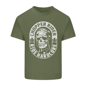 Camiseta informal de cuello redondo para hombre 100% algodón 200g tejido 1976 motocicleta impresa Camiseta de manga corta - Product Image 4