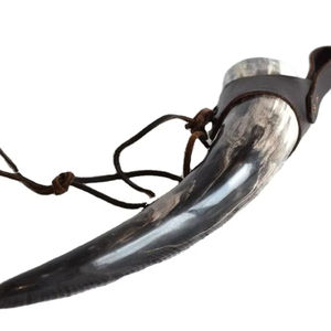 เทคนิคการดื่มฮอร์นของไวกิ้งทำมือสำหรับเทศกาลดื่มมิ้ดและเอลงานเลี้ยงคริสต์มาสและเสียงเชียร์ในวันหยุด - Product Image 1