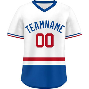 Camisas de béisbol con cuello en V de alta calidad, camiseta de béisbol de malla transpirable, ropa de softbol para jóvenes, uniformes, camiseta de béisbol para hombres - Product Image 5