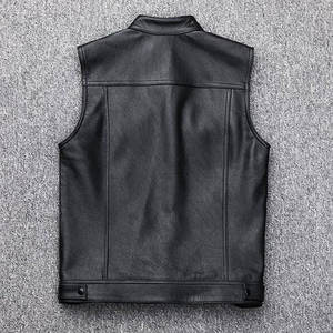 2025 hiver Biker Style Slim Fit véritable cuir de mouton laine doublé gilet pour femmes et hommes Service OEM disponible - Product Image 3
