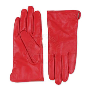 Gants tendance en cuir avec logo personnalisé, respirants et bon marché pour une utilisation quotidienne et extérieure en hiver, style uni - Product Image 1