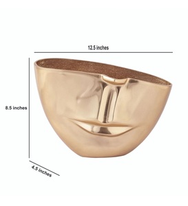 Luxury Modern <b>Aluminum</b> Handmade Flower Vase for Home Living Room Center <b>Table</b> Hotel Office Decor Flower Pot With High Quality - Product Image 1