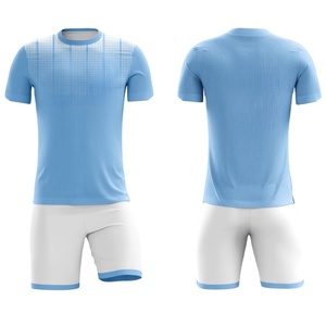 Conjuntos de Uniformes de Fútbol de Manga Corta con Cuello Redondo Unisex para Adultos, Transpirables, de Secado Rápido, Impresión por Sublimación Personalizada, Ecológicos, 100% - Product Image 1