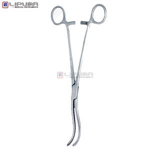 Premium Mayo Guyon 9 1/4 pulgadas hemostasia quirúrgica instrumentos vasculares manuales mordazas curvas dobles con puntas dentadas Abrazadera para Vasos - Product Image 5