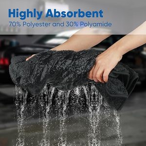 Khăn Lau Xe Hơi Xoắn Bằng Vi Sợi Không Viền Vải Siêu Thấm Vệ Sinh Chăm Sóc Chăm Sóc Chăm Sóc Chăm Sóc Ô Tô Siêu Khô 1300GSM - Product Image 2