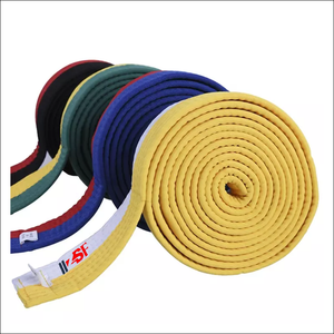Vente en gros de ceinture d'uniforme de karaté personnalisé de haute qualité vêtements de fitness pour hommes avec logo d'équipe conception de logo d'arts martiaux - Product Image 4
