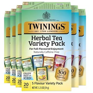 Assortiment de tisanes Twinings, 20 sachets (lot de 6) 120 sachets de thé - Product Image 4