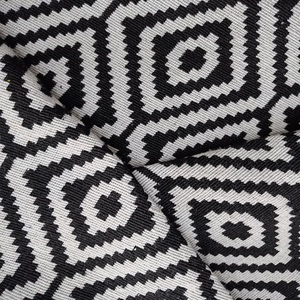 2025 femmes élégant poids lourd bandoulière épaule sac à main noir blanc géométrique Jacquard tissu tissu chaîne Technique pour les filles - Product Image 3