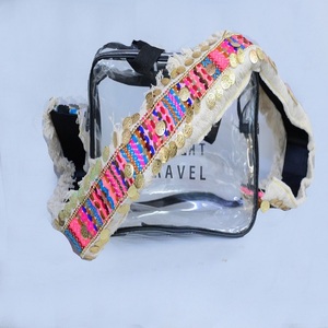 Banjara สวยสไตล์ผู้หญิง1.5นิ้วสายปรับได้ทำด้วยมือหลากสีลูกปัดพลอยเทียม Crossbody กระเป๋าลูกปัดเข็มขัดลูกปัด - Product Image 3