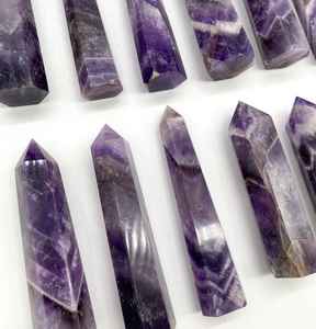La mejor piedra preciosa de cristal artesanal de cuarzo, torre de amatista curativa, a la venta obelisco, torre de amatista de piedras preciosas, venta al por mayor, torre de cristal - Product Image 4