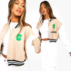 Letterman-Vêtements de rue pour femmes, veste universitaire en tissu respirant pour femmes - Product Image 1