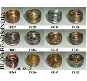 แหวนสวมนิ้วทำจากแก้วลูกปัดแก้วแฟนซีสำหรับงานฝีมือแหวนนิ้วเงินและฟอยล์ - Product Image 1