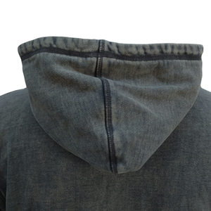 Sweat-shirt à capuche en coton lourd surdimensionné avec logo personnalisé de haute qualité 2026, sweat-shirt à capuche délavé à l'acide pour hommes - Product Image 4