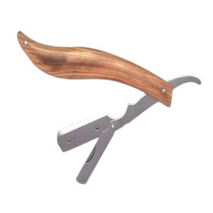 Top Trending superventas recién llegados logotipo personalizado maquinilla de afeitar mango de madera de alta calidad OEM uso profesional del peluquero - Product Image 3