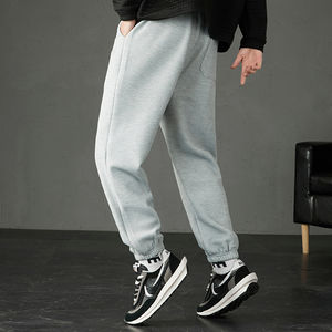 กางเกงวอร์มกีฬาวิ่งลำลองสำหรับผู้ชายกางเกงวอร์มเอวยางยืดแบนวาฟเฟิลแบบผูกเชือกหนากางเกงแฟชั่นฤดูใบไม้ผลิฤดูร้อนฤดูใบไม้ร่วง - Product Image 5