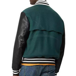 Veste d'hiver Lettermen personnalisée de style unique avec col montant et logo avant à bas prix de haute qualité - Product Image 2