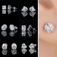 Boucles d'oreilles créoles en or massif 14K 18K avec diamants cultivés en laboratoire IGI HPHT CVD, boucles d'oreilles en diamants enchanteurs