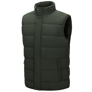 Chaleco Acolchado de Invierno, Diseño Personalizado, Totalmente Acolchado, Sin Mangas, Transpirable, de Alta Calidad, Informal, de Lona, con Relleno de Poliéster Térmico - Product Image 1