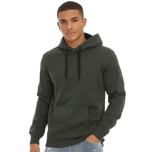 Pull à capuche grande taille en coton de haute qualité pour hommes, logo brodé personnalisé, vêtements de qualité supérieure à motif imprimé en gros - Product Image 5