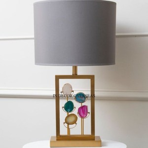 Lámpara de pie y mesa de diseñador único de Metal chapado en oro de alta calidad más exigente, decoración del hogar, suministro de accesorios de iluminación de lujo - Product Image 5