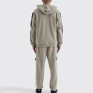 Men Custom Print and Label Streetwear Man Flare Sweatsuit French Terry Cargo Cool Stylish Sweat Tracksuit for Urban Adventures - Product Image 2