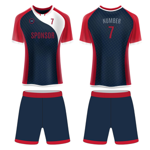 Conception d'impression de football personnalisée chemise à manches courtes extensible à séchage rapide ensemble de maillots de football pour hommes vêtements de football uniformes - Product Image 1