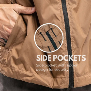 Trending Best Selling Wind Breaker Venta al por mayor Rain Jacket Windbreaker Rain con logotipo personalizado para hombres de Pakistán - Product Image 6
