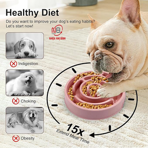 Comederos para Perros y Gatos Ecológicos, Duraderos y Antiderrames del Fabricante OEM, con Logotipo Personalizado, Multicolor, Plástico de Grado Alimenticio - Product Image 4