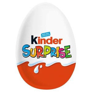 Œuf en chocolat au lait Kinder Surprise au goût crémeux et avec un jouet amusant à l'intérieur, idéal pour les enfants, comme cadeau ou pour les fêtes - Product Image 1