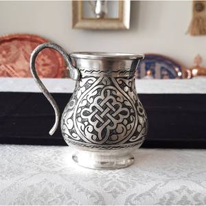 Nueva Taza Metálica para Beber en Aluminio Estilo Antiguo para Artesanía, Taza Moscow Mule Increíble con Asa - Product Image 1