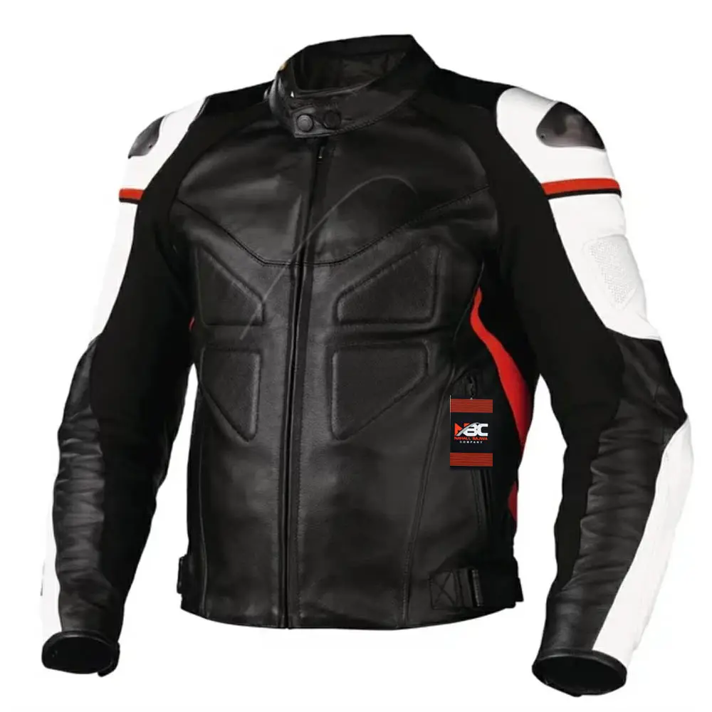 Top Quality Leather Motorcycle Riding Racing Jacket Waterproof Jacket.
