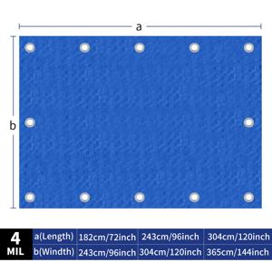 Voiture Maison Camping Épais PE Bâche Imperméable Pare-<span class=keywords><strong>Soleil</strong></span> <span class=keywords><strong>Protection</strong></span> contre la Pluie Auvent Polyvalent Antipoussière Outil Abri Imperméable - Product Image 2